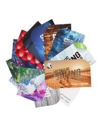 Metallic foil sample pack