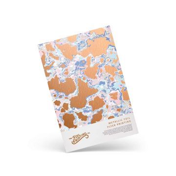 Metallic Copper Foil Flyers Angled