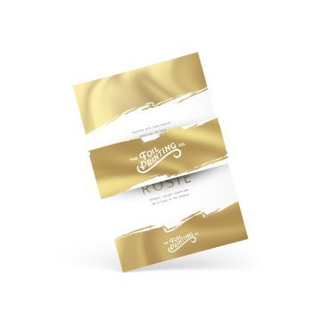 Metallic Foil Belly Band Gold
