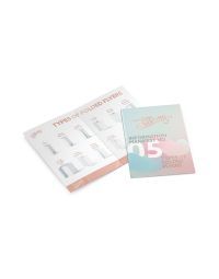 Metallic Rose Gold Foil Folded Flyers Opened