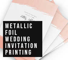 Metallic Foil Wedding Invites