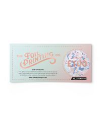 Metallic Rose Gold Foil Vouchers Front